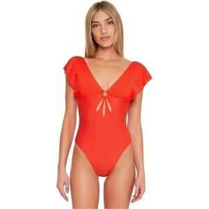 Trina Turk Monaco Flutter One Piece Swimsuit Size 8